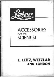 Leica Literature - misc manual. Camera Instructions.